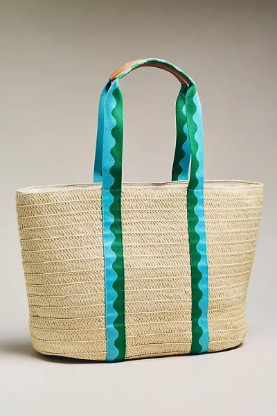 Shiraleah Marbella Straw Tote In Green