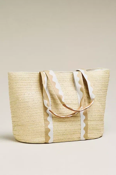Shiraleah Marbella Straw Tote In Sand