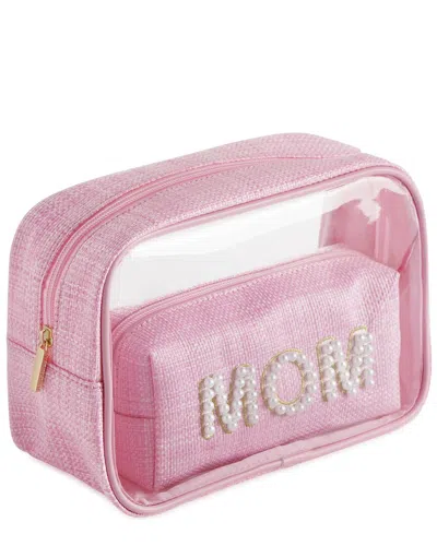 Shiraleah Mom Set Of 2 Cosmetic Cases In Pink