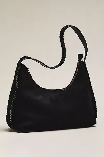 Shiraleah Paige Faux Suede Hobo Bag In Black