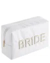 Shiraleah Pearl Bride Zip Pouch In White
