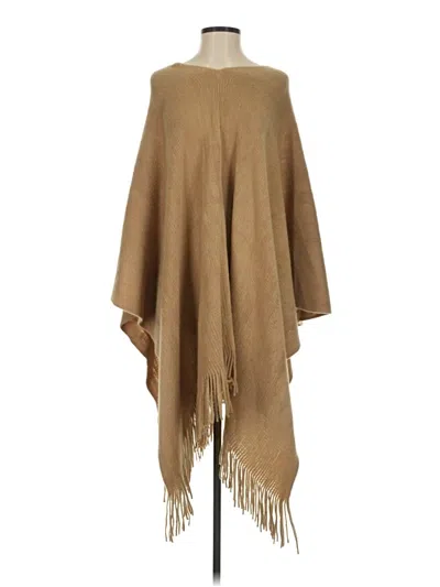 Pre-owned Shiraleah Poncho In Brown