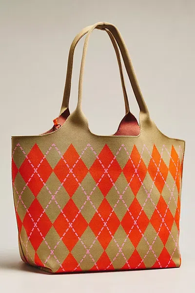 Shiraleah Robbie Argyle Tote Bag In Brown