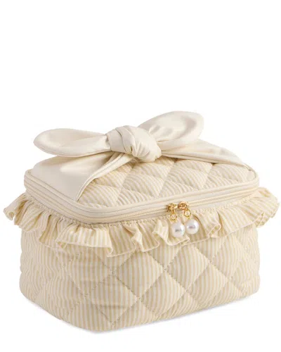 Shiraleah Ruffle Cosmetic Case In Neutral