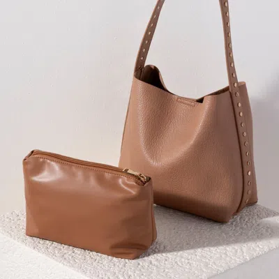 Shiraleah Ryker Bucket Bag, Tan In Brown