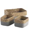 Shiraleah Set Of 3 Dalton Organizer In Grey