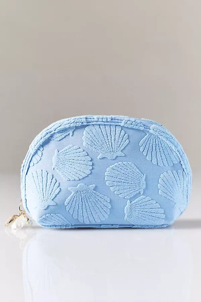 Shiraleah Shell Sirena Zip Pouch Top In Blue
