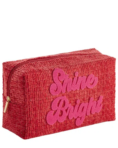 Shiraleah Shine Bright Zip Pouch In Red