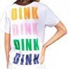 Shiraleah Short Sleeve " Dink Dink Dink" Tee In White In White
