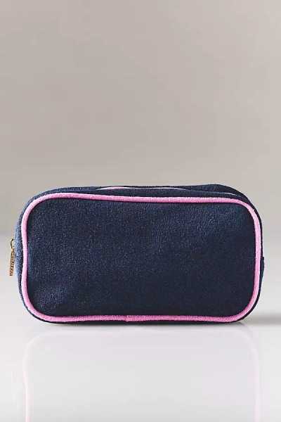 Shiraleah Small Terry Zip Pouch In Blue