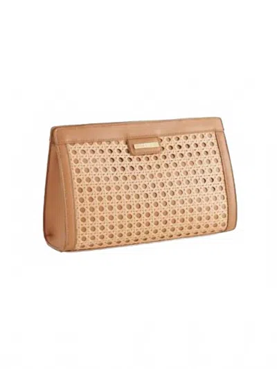 Shiraleah Soleil Woven Clutch In Natural In White
