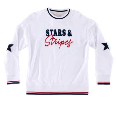 Shiraleah "stars & Stripes" Sweatshirt, White