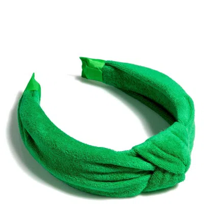 Shiraleah Terry Knotted Headband, Green