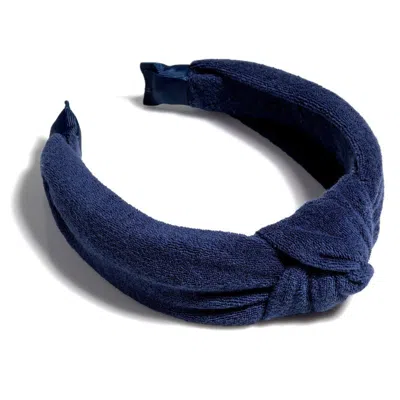 Shiraleah Terry Knotted Headband, Navy In Blue