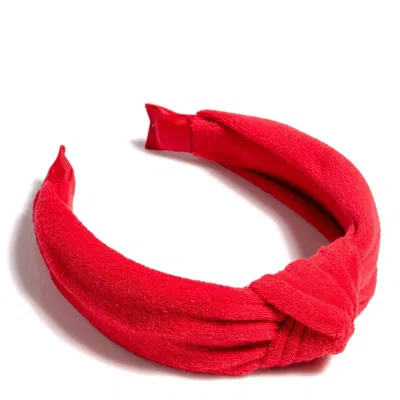 Shiraleah Terry Knotted Headband, Red