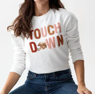 Shiraleah Touchdown Sweatshirt In Ivory In Multi