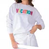 Shiraleah Vacation Sweatshirt In White In White