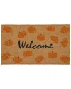 Shiraleah Welcome Pumpkin Doormat In Brown