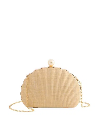 Shiraleah Women's Ariel Minaudière Cluth Handbag In Natural In Neutral