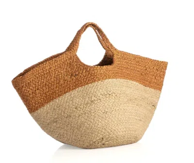 Shiraleah Women's Becca Jute Tote In Ginger & Beige