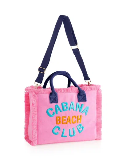 Shiraleah Women's Cabana Beach Club Tote Bag In Pink