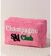 Shiraleah Women's Champagne Ski Club Zip Pouch In Pink In Pink