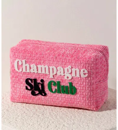 Shiraleah Women's Champagne Ski Club Zip Pouch In Pink