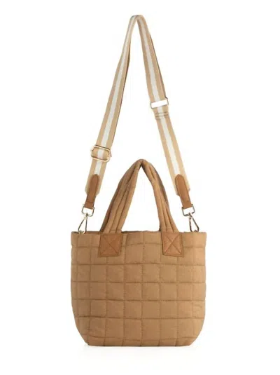 Shiraleah Women's Ezra Mini Tote Cross-body Bag In Tan In Multi