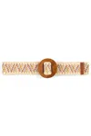 Shiraleah Women's Kyra Woven Stretch Belt In Multi In Brown