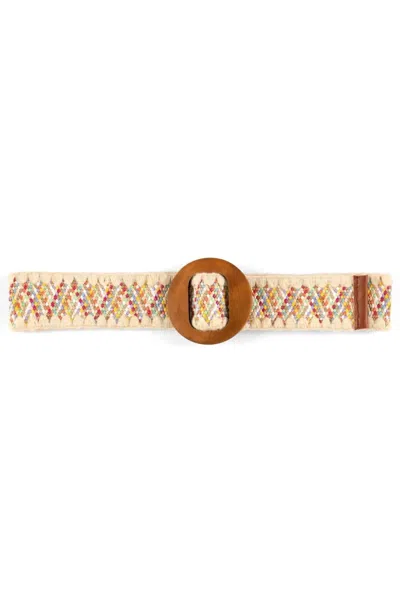 Shiraleah Women's Kyra Woven Stretch Belt In Multi In Brown