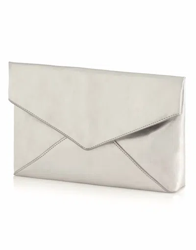Shiraleah Women's Maddie Envelope Clutch Bag In Silver In White