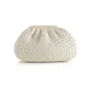 Shiraleah Women's Medium Woven Clutch In White In White