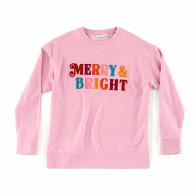 Shiraleah Women's Merry Bright Sweatshirt In Pink