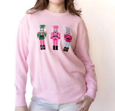 Shiraleah Women's Nutcracker Long Sleeve Sweatshirt In Pink