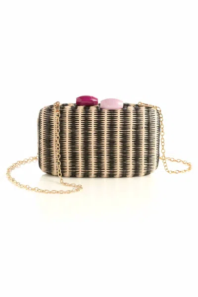Shiraleah Women's Scala Minaudiere Crossbody Bag In Black In Multi