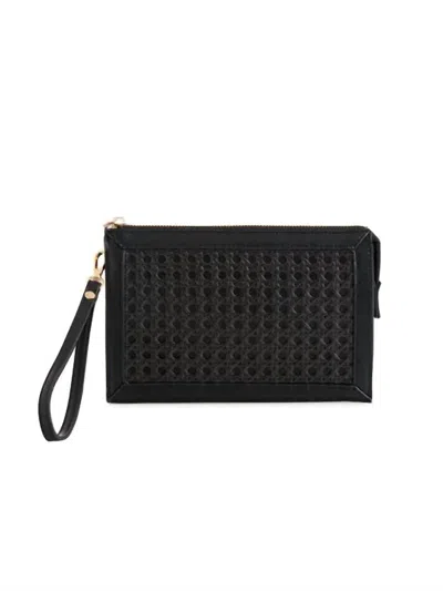 Shiraleah Women's Soleil Perforated Wristlet In Black