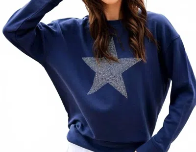 Shiraleah Women's Star Sweatshirt In Navy In Blue