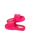 Shiraleah Women's Terry Pool Slides Sandal In Pink In Pink