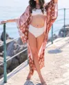 Shiraleah Yolanda Kimono In Terracotta In Brown
