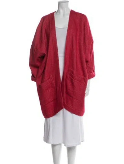 Pre-owned Shirin Guild Cashmere Coat In Red
