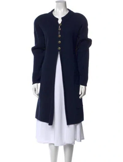 Pre-owned Shirin Guild Cashmere Crew Neck Sweater In Blue