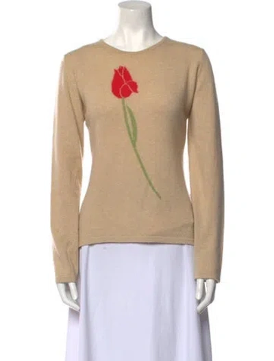 Pre-owned Shirin Guild Cashmere Crew Neck Sweater In Neutral
