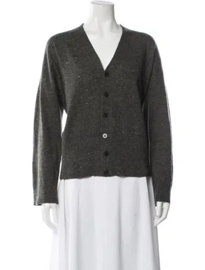 Pre-owned Shirin Guild Cashmere Tweed Pattern Sweater In Gray