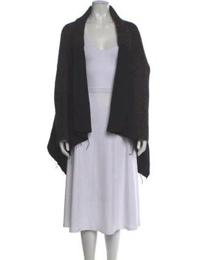 Pre-owned Shirin Guild Lambswool Cowl Neck Sweater In Gray