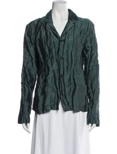 Pre-owned Shirin Guild Linen Printed Evening Jacket