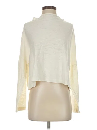 Pre-owned Shirin Guild Long Sleeve Top Ivory Turtleneck Tops In White