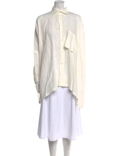 Pre-owned Shirin Guild Long Sleeve Tunic In Neutral