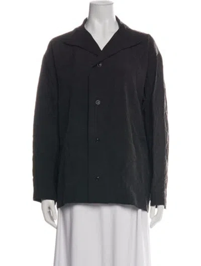 Pre-owned Shirin Guild Silk Jacket In Gray