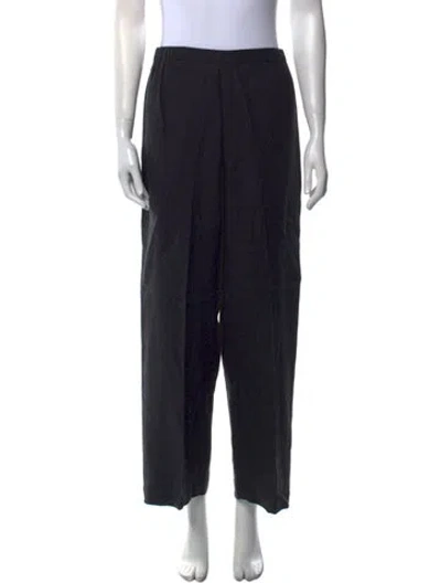 Pre-owned Shirin Guild Vintage Wide Leg Pants In Black