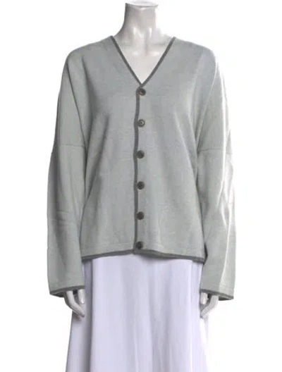 Pre-owned Shirin Guild Wool V-neck Sweater W/ Tags In Gray